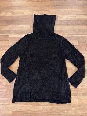 H by Halston Women's Black Chenille Cowl Neck Sweater - Size XS
 b93